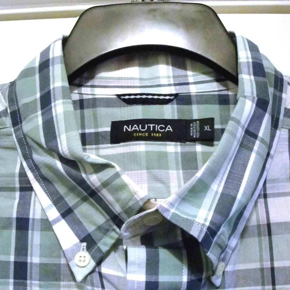 Nautica LS XL Green Blue White